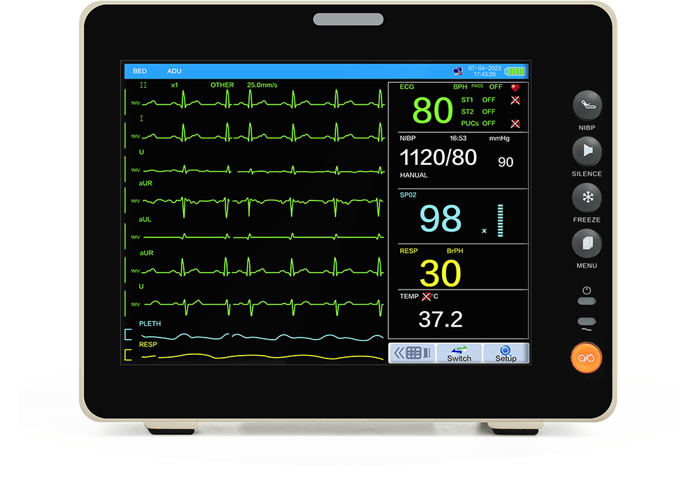 8-Inch Touchscreen Patient Monitor